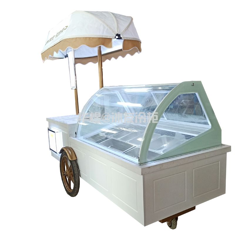 2.4米欧式冰淇淋雪糕车移动冰淇淋车冰淇淋售卖车冰激凌车定制