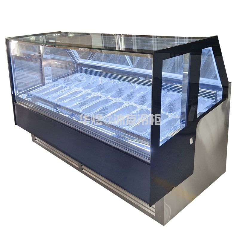 出口热销款24盘欧式盘冰淇淋展示柜冰激凌冷冻柜雪糕冷柜生产厂家