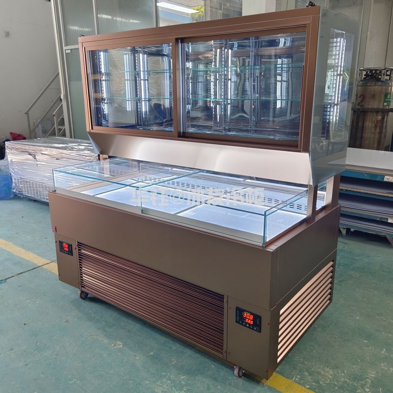 冰友双机双温蛋糕西点柜蛋糕面包展示柜蛋糕保鲜柜蛋糕展示柜烘焙设备