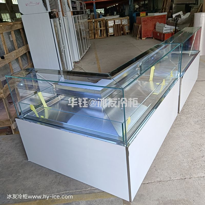 冰友定制款转角卤肉柜熟柜冷藏展示柜凉菜柜卤菜保鲜柜