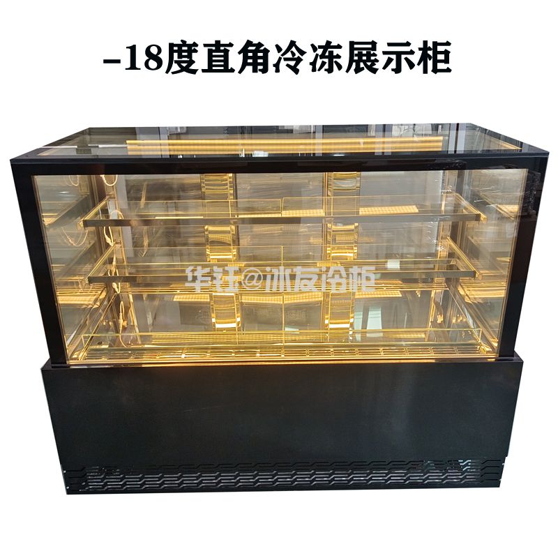 卧式直角冷冻牛肉柜低温牛肉冷冻柜西餐厅和牛冷柜