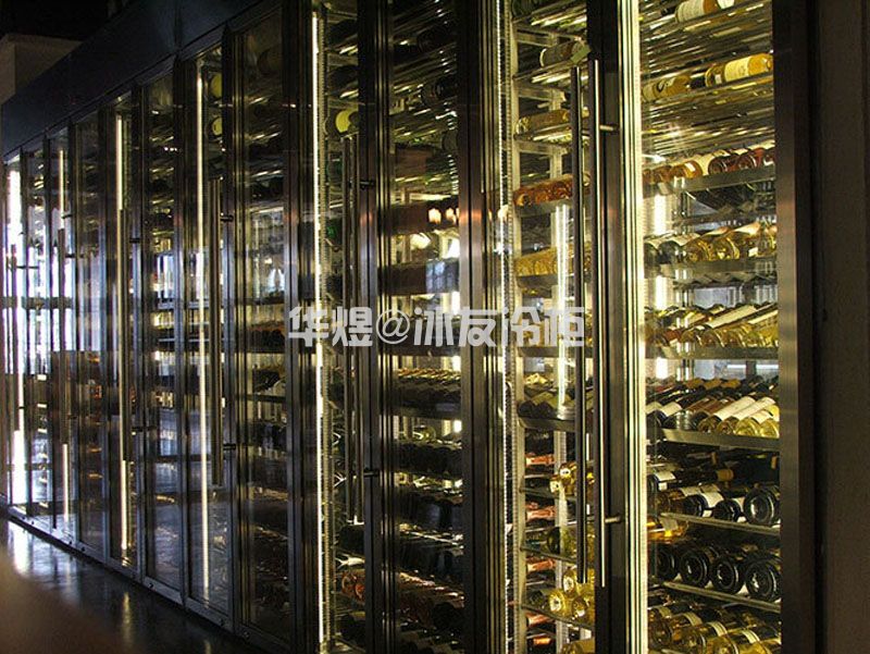四面玻璃红酒展示柜玫瑰金酒柜高端商用红酒展示冷藏柜(图14)