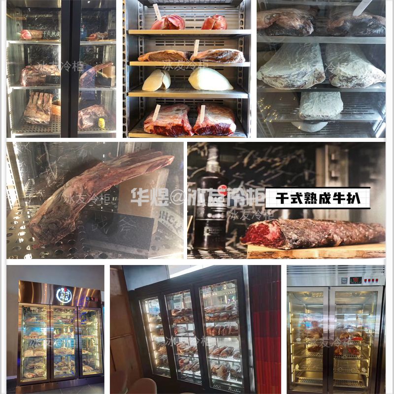 高身双门双通和牛展示冷柜湿式排酸牛肉柜牛肉冷鲜柜(图8)