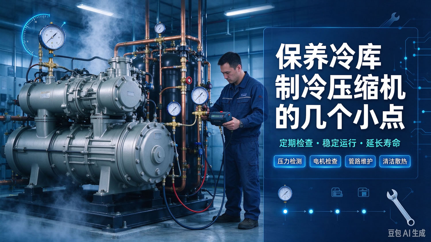 保养冷库制冷压缩机的几个小点